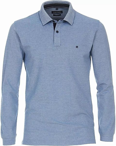 Casa Moda Longsleeve Poloshirt Hellblau - Größe XXL günstig online kaufen
