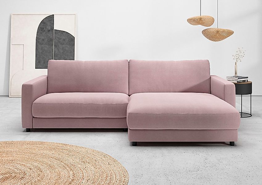 Home affaire Ecksofa "Ecksofa Jiro, L-Form, große Sitztiefe, Breite 265 cm" günstig online kaufen