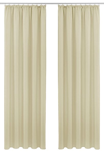 my home Gardine "SOLA" Kräuselband 1 Stk. tlg. Breite:130 cm, 1 Schal, einf günstig online kaufen
