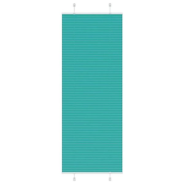 vidaXL Plissee Petrolgrün 80x200 cm Stoffbreite 79,4 cm Polyester 4015411 günstig online kaufen