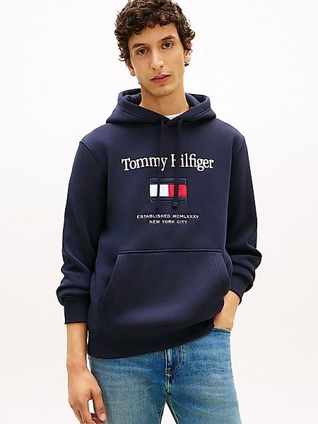 Tommy Hilfiger Hoodie TOMMY EMBRO FLAG normale Passform, Stickerei günstig online kaufen