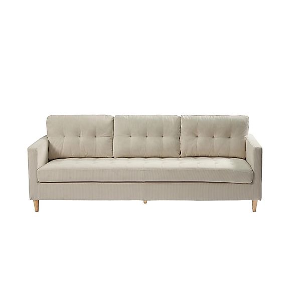 ebuy24 Marino Sofa 3 Personen Samt Sandfarben günstig online kaufen