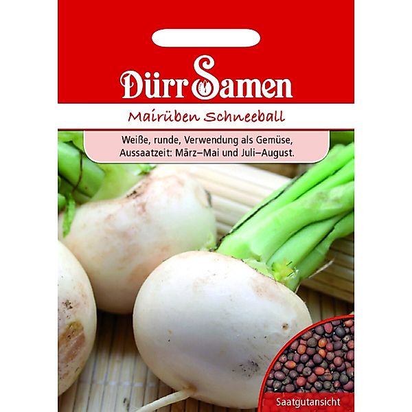 Dürr Samen Mairüben Schneeball Saatgut günstig online kaufen