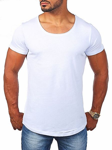 Young & Rich T-Shirt Herren Uni Basic rundhals Ausschnitt vintage Look Unte günstig online kaufen