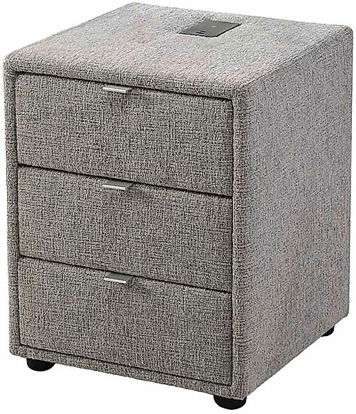 Jockenhöfer Gruppe Nachtkonsole "Lissy mit 3 Schubladen" mit induktiver Lad günstig online kaufen