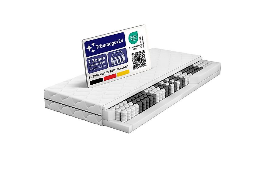 Taschenfederkernmatratze Träumegut24 mit 7-Zonen System für ergonomisches L günstig online kaufen