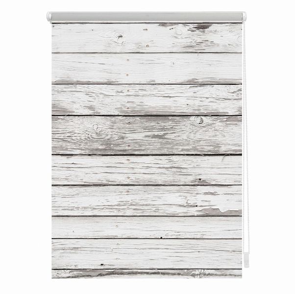 Seitenzugrollo Klemmfix Motiv Bretter Vintage, LICHTBLICK günstig online kaufen