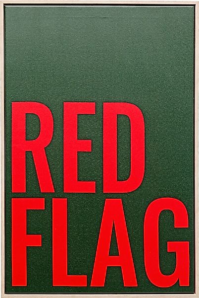Kare Design Bild mit Rahmen »Gerahmtes Bild Red Flag 40x60cm« günstig online kaufen