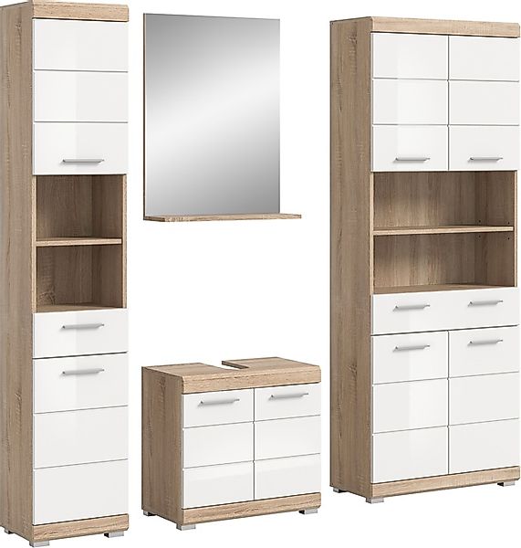 INOSIGN Badmöbel-Set »Siena, 4 teilig, bestehend aus:«, (Set), Hochschrank, günstig online kaufen