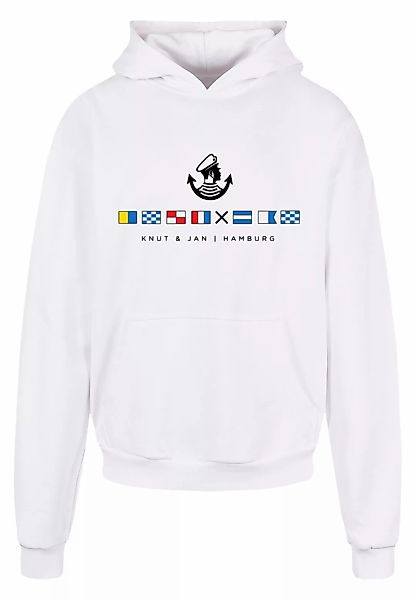 F4NT4STIC Kapuzenpullover "Hoodie Seglerfahnen Knut & Jan Hamburg", Print günstig online kaufen