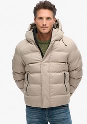 Superdry Steppjacke "HOODED TWEED SPORTS PUFFER JKT" mitKapuze günstig online kaufen