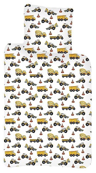 Jerry Fabrics Kinderbettwäsche Traktor Kinderbettwäsche, Renforcé, günstig online kaufen