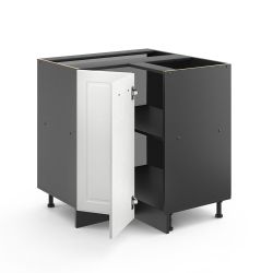 Vicco Eckunterschrank R-Line, Weiß Landhaus/Anthrazit, 75.6 günstig online kaufen