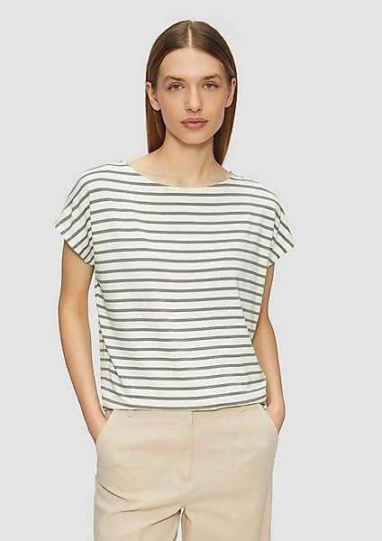 s.Oliver Kurzarmshirt T-Shirt T-Shirt aus Viskosestretch im Relaxed Fit günstig online kaufen