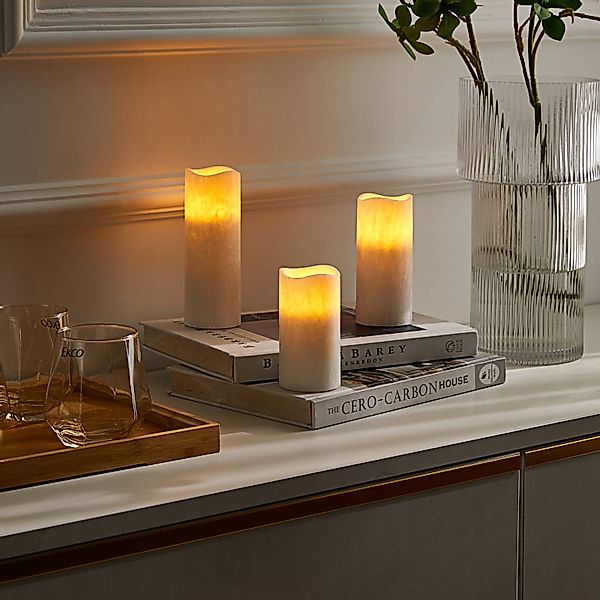 Lindby Candora LED-Kerze 3er-Set Fernbedienung günstig online kaufen