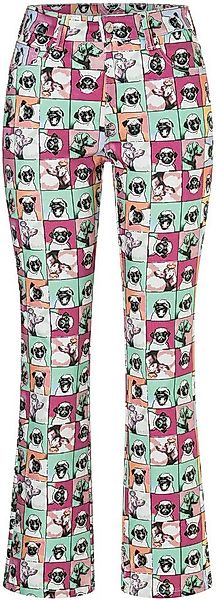 MAC High-waist-Jeans DREAM KICK mit Allover-Print günstig online kaufen