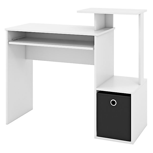 COSTWAY Schreibtisch, abnehmbare Stoffschublade, Drucker- & günstig online kaufen