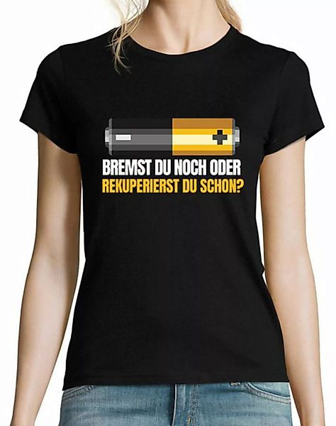 Youth Designz Print-Shirt Batterie Bremst Damen T-Shirt mit lustigen Logo f günstig online kaufen