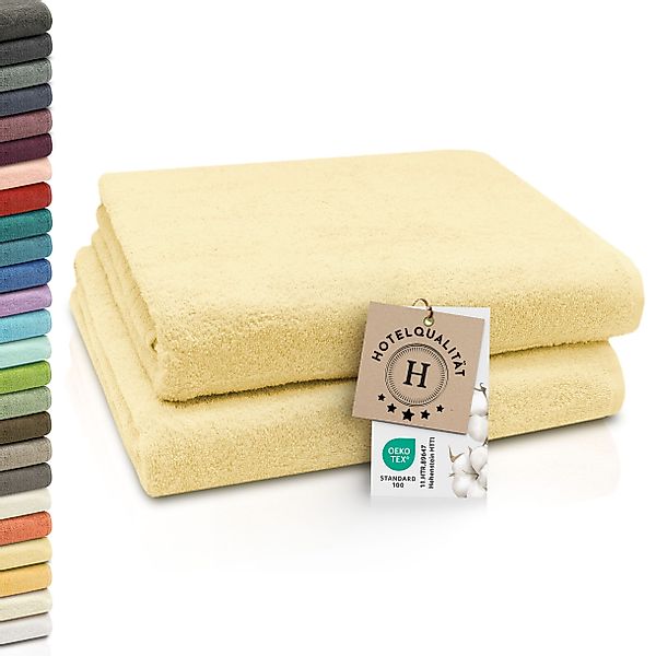 ZOLLNER Badetücher, Walkfrottier (2-St), Längssäume mit günstig online kaufen