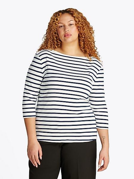 Tommy Hilfiger Curve T-Shirt CRV SLIM CODY BOAT-NK 3/4SLV in Großen Größen, günstig online kaufen