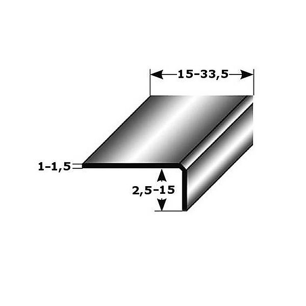PROVISTON Winkelprofil Edelstahl, 25 x 3 günstig online kaufen