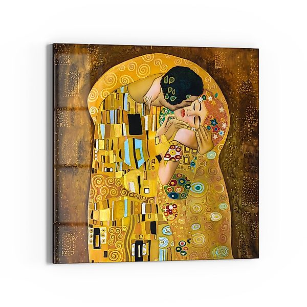 DEQORI Glasbild 'Der Kuss von Gustav günstig online kaufen