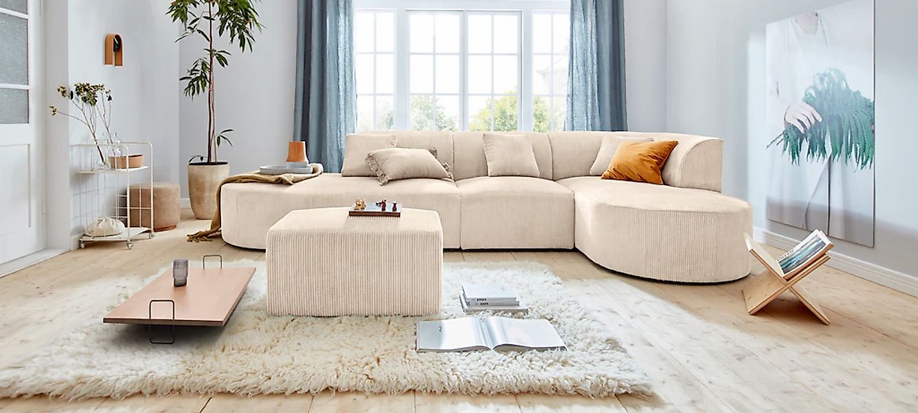 andas Ecksofa "Alesund L-Form" bestehend aus Modulen, auch einzeln erhältll günstig online kaufen