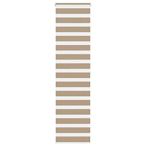 vidaXL Doppelrollo Sandbraun 60x200 cm Stoffbreite 55,9 cm Polyester 401456 günstig online kaufen