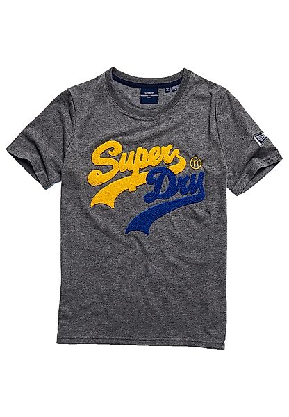 Superdry Vintage Logo Source Kurzarm T-shirt S Rich Charcoal Marl günstig online kaufen