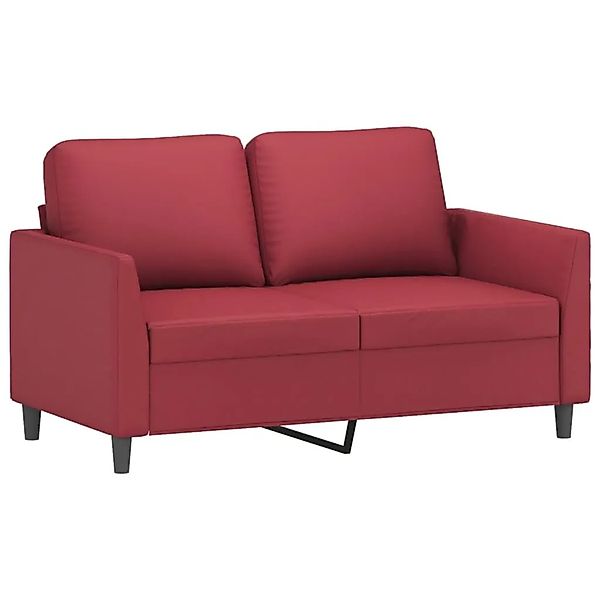 vidaXL 2-Sitzer-Sofa Weinrot 120 cm Kunstleder 359331 günstig online kaufen