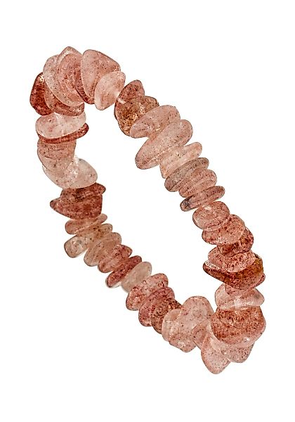 JOBO Armband "mit Erdbeerquarz", elastisch 19 cm günstig online kaufen