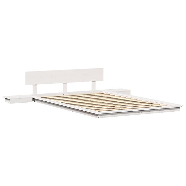 vidaXL Bett Bettgestell Weiß 120 x günstig online kaufen