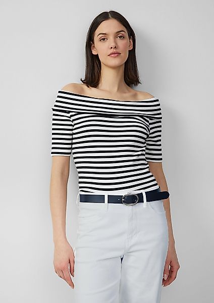 s.Oliver Kurzarmshirt Shirt mit Off-Shoulder-Ausschnitt günstig online kaufen