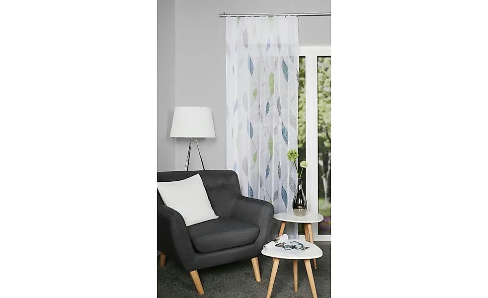 HOME WOHNIDEEN Gardine "PAOLO" Kräuselband 1 Stk. tlg. halbtransparent günstig online kaufen