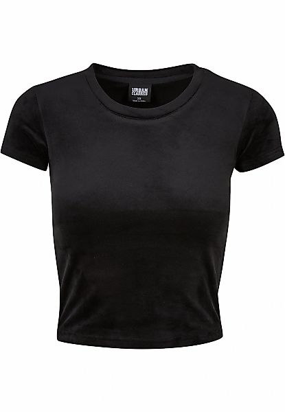 URBAN CLASSICS Kurzarmshirt "Urban Classics Damen Ladies Short Velvet Tee", günstig online kaufen