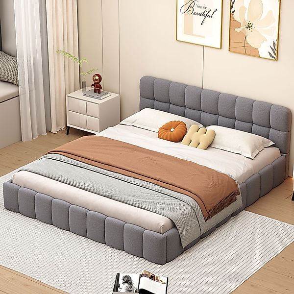 PXloue Polsterbett Doppelbett Jugendbett (ohne Matratze), (Futonbett), Mit günstig online kaufen