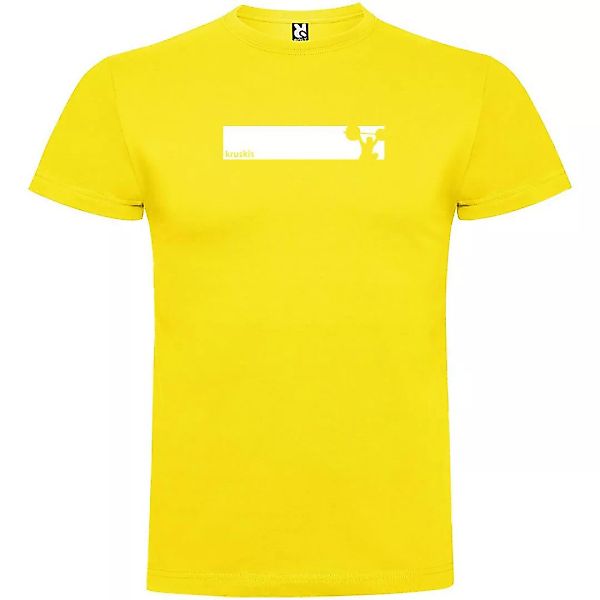 Kruskis Train Frame Kurzärmeliges T-shirt S Yellow günstig online kaufen