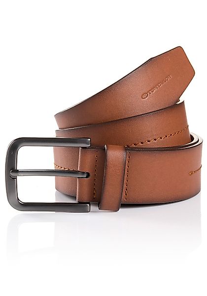 TOM TAILOR Synthetikgürtel TTRoss mit geschwärzter Schließe und Logoprägung günstig online kaufen