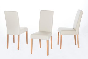 Home affaire 4-Fußstuhl "Lea" (Set) 2 Stk. Kunstleder günstig online kaufen