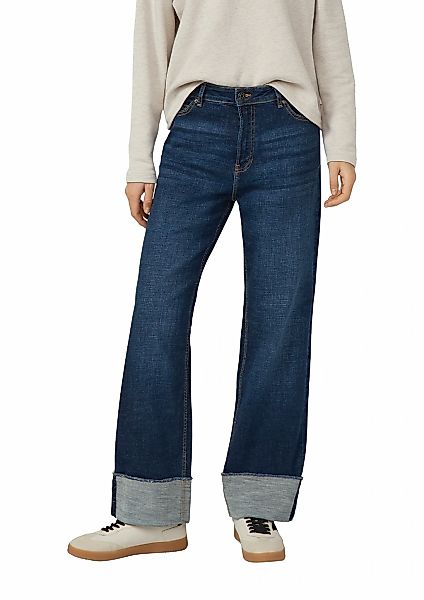 s.Oliver Boyfriend-Jeans "Beth Turn Up" mit authentischer Waschung, Relaxed günstig online kaufen