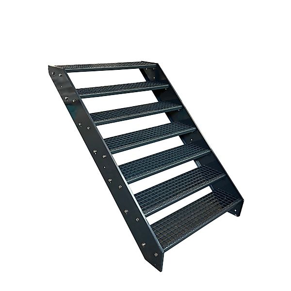 Kaminbau Mierzwa Außentreppe Premium Treppe Anthrazit günstig online kaufen