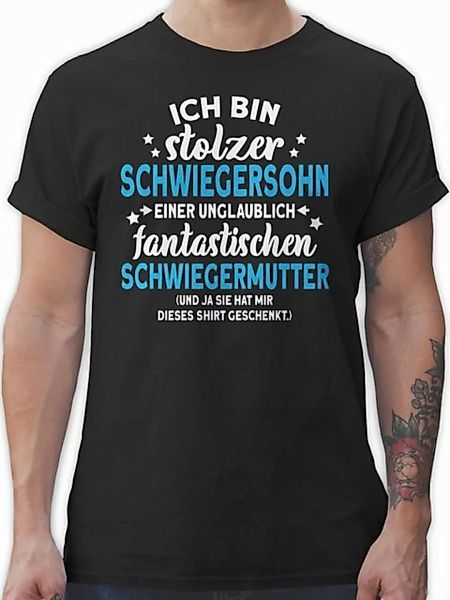 Shirtracer T-Shirt Stolzer Schwiegersohn I Schwiegermutter Sie hat mir dies günstig online kaufen