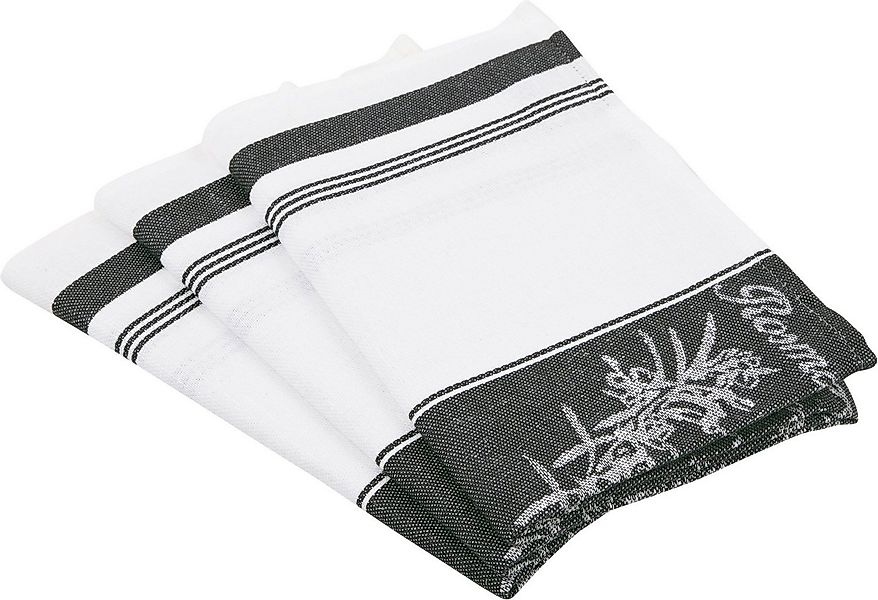 ROSS Geschirrtuch Exclusiv, (Set, 3-tlg), Mittelstreifen mit Kräutern, 50x7 günstig online kaufen
