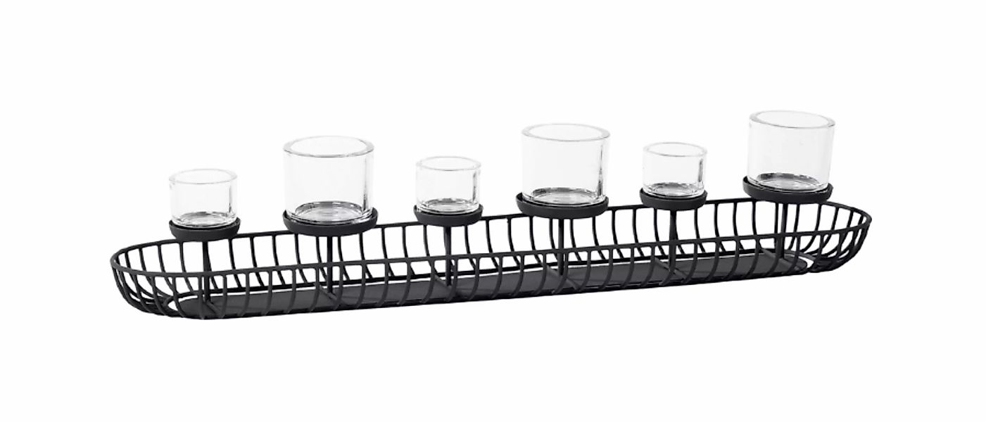 Breites Windlicht Cleveland Länge 80 cm günstig online kaufen