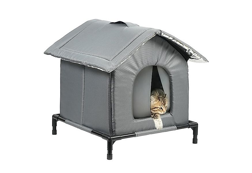 Ledander Tierhaus Wetterfestes und isoliertes Katzenhaus für draußen,Tierbe günstig online kaufen