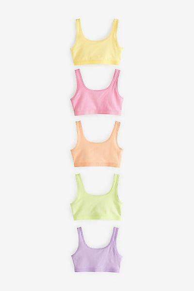 Next Crop-Top Kurzes Top mit U-Ausschnitt, 5er-Pack (5-tlg) günstig online kaufen