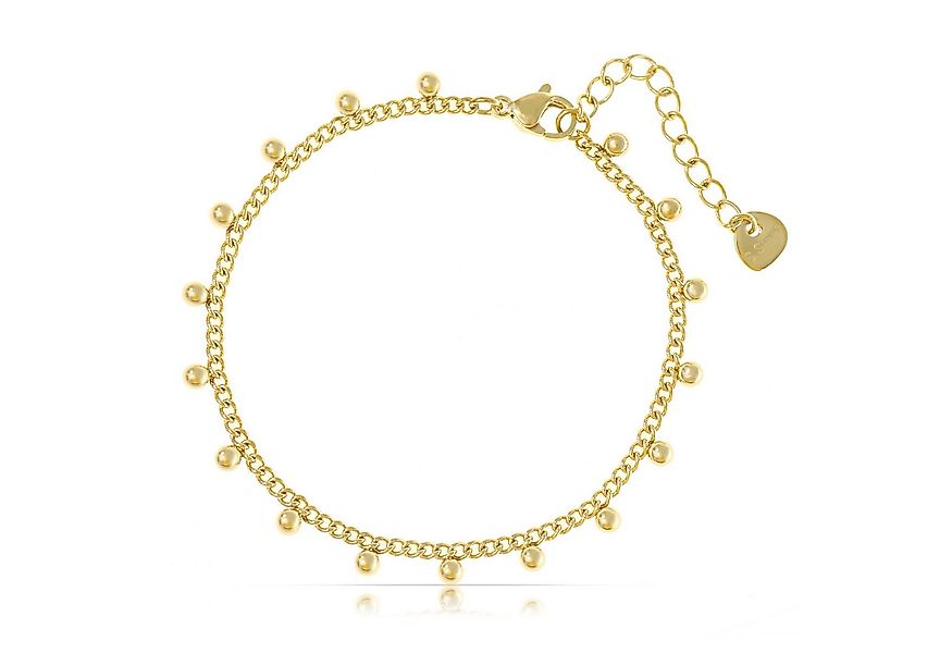 Made by Nami Edelstahlarmband Damen Armband Gold Silber Perlen Verstellbar günstig online kaufen