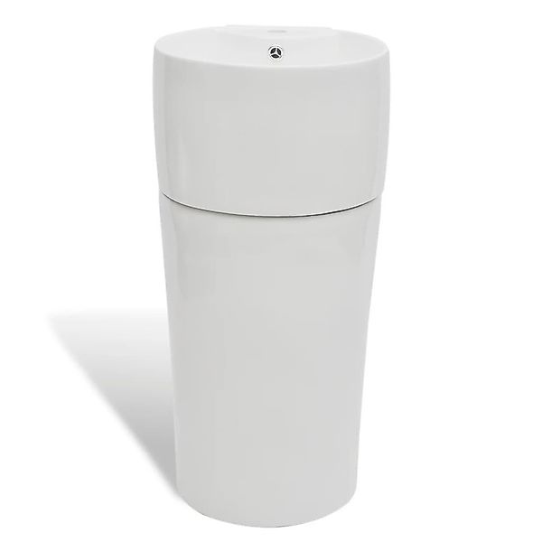vidaXL Waschbecken, Standwaschbecken mit Hahn/Überlaufloch Keramik günstig online kaufen