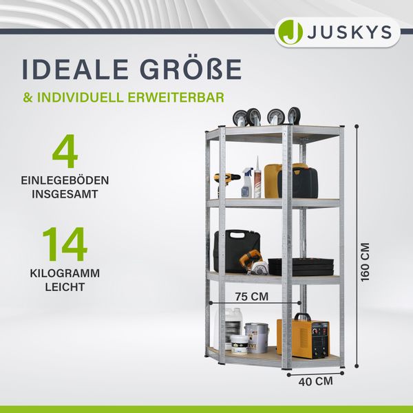 Juskys Eckregal Corner Easy, 1-tlg., Schwerlastregal günstig online kaufen