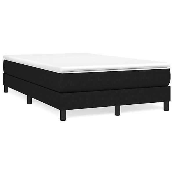 vidaXL Boxspringbett Schwarz 120x200 cm Stoff1367278 günstig online kaufen